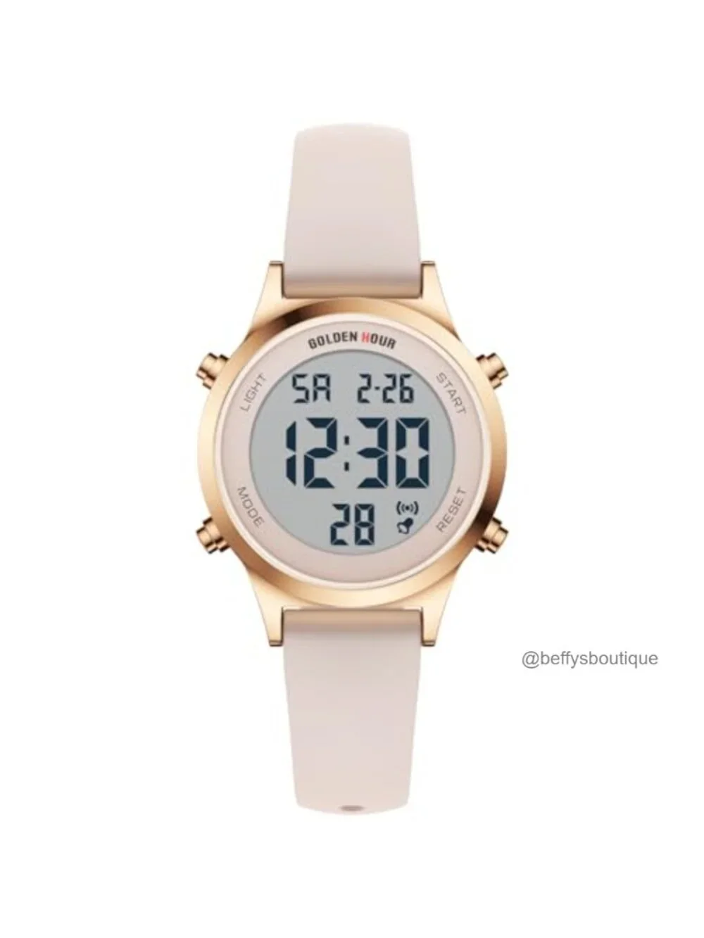Women's Digital Sports Watch Waterproof Silicone Strap Alarm Stopwatch